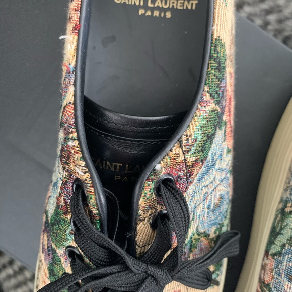 YSL SAINT LAURENT Court Classic Floral sneakers 41 - Picture 5 of 8